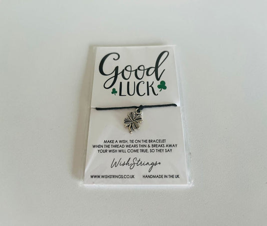 Wishstrings wish bracelet - good luck (green)