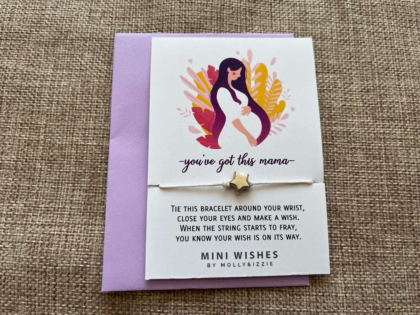 Molly & Izzie wish bracelet - you've got this mama