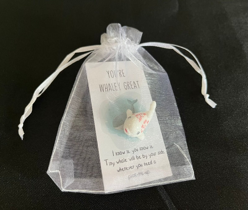 You're whaley great - motivational animal charm