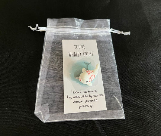 You're whaley great - motivational animal charm