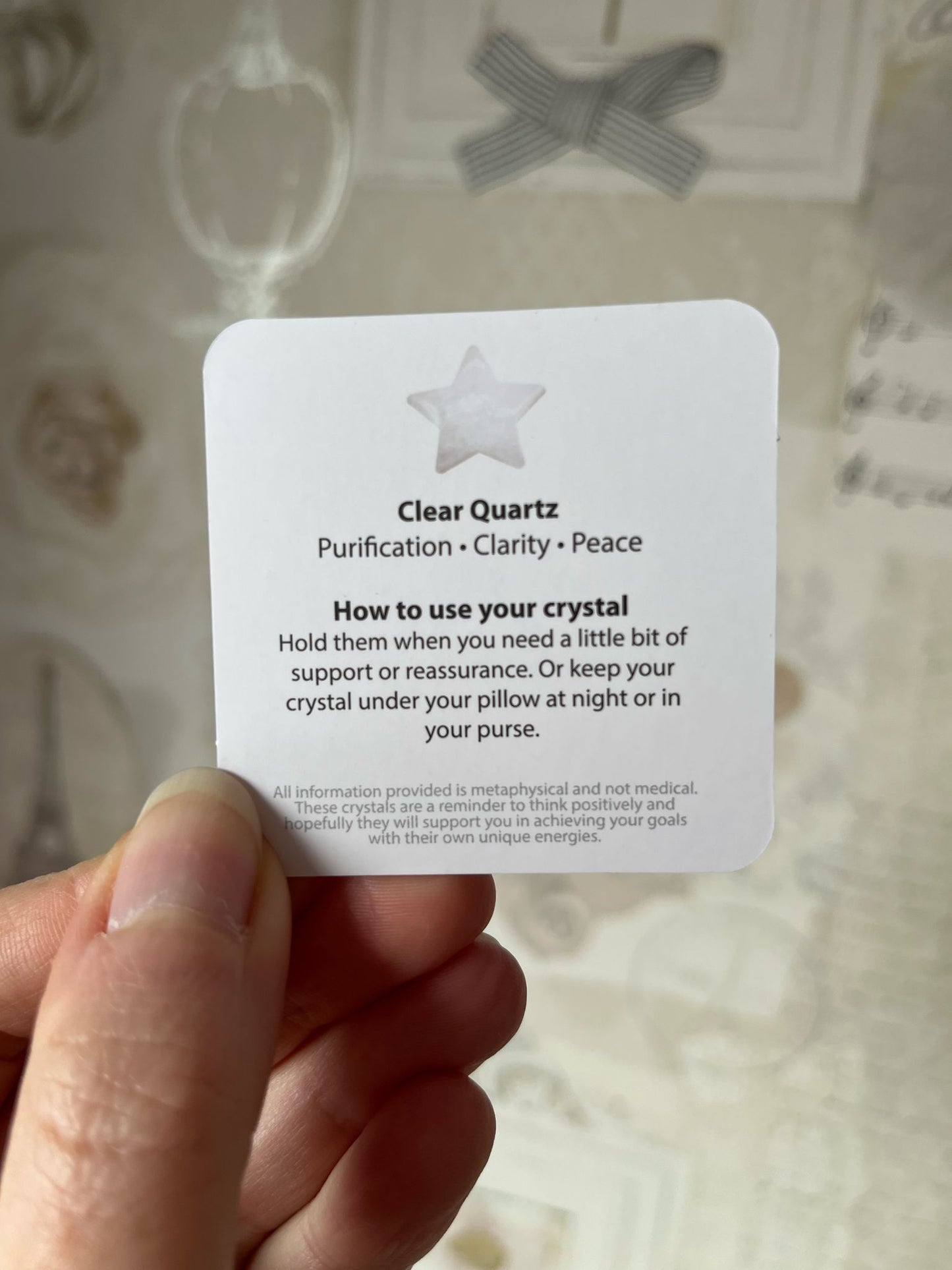 You're a star clear quartz crystal gift
