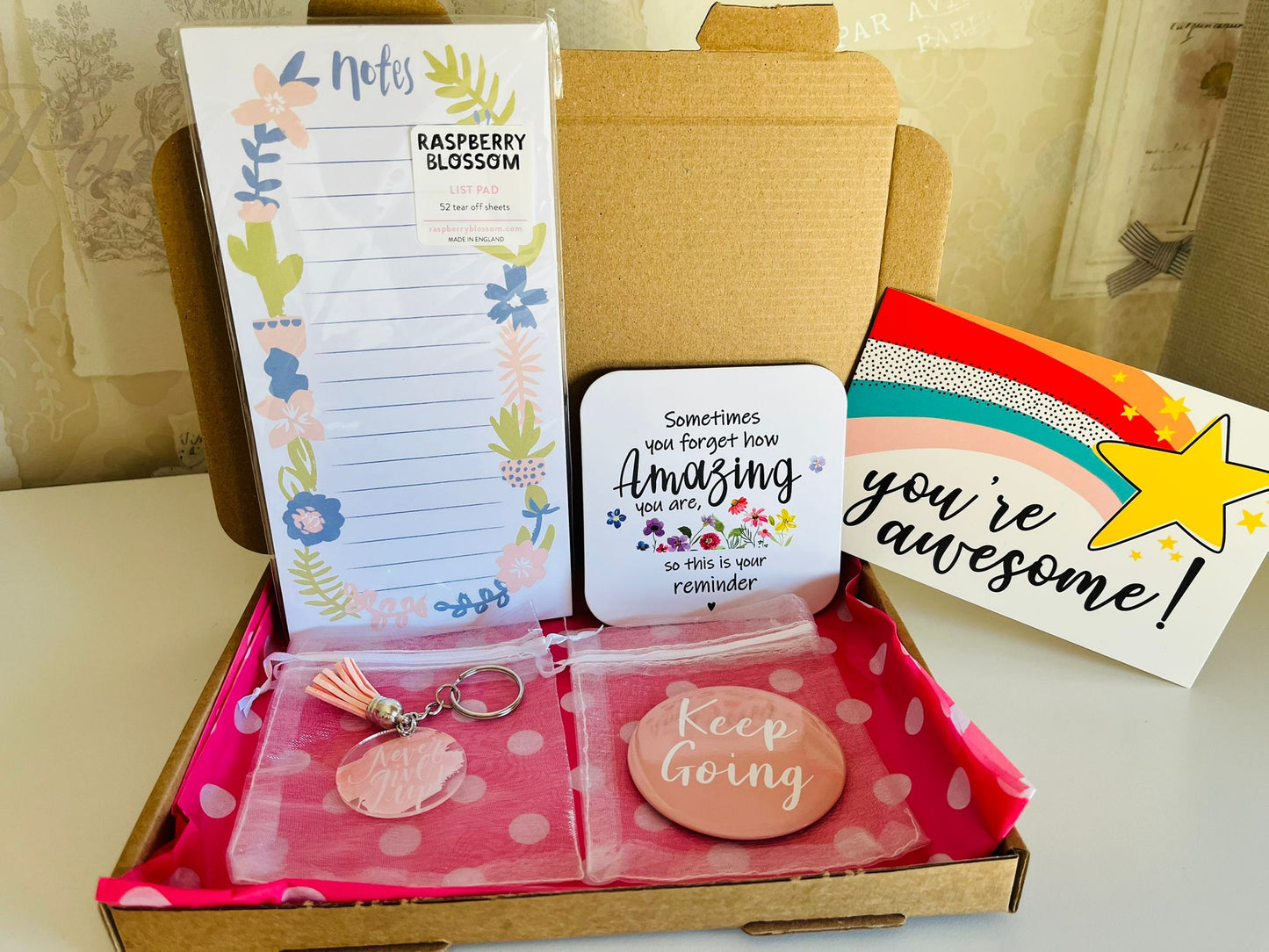Letterbox gift - keep going - free shipping