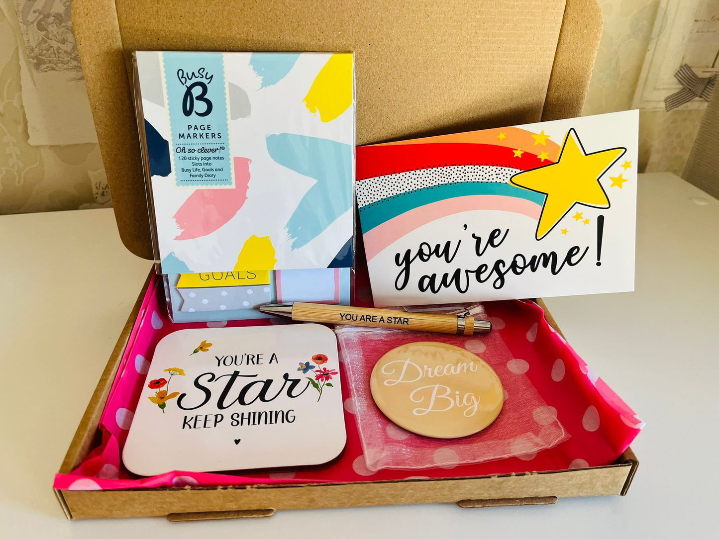 Letterbox gift - star - free shipping