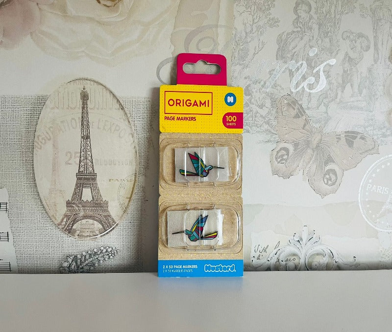 Mustard - origami page markers
