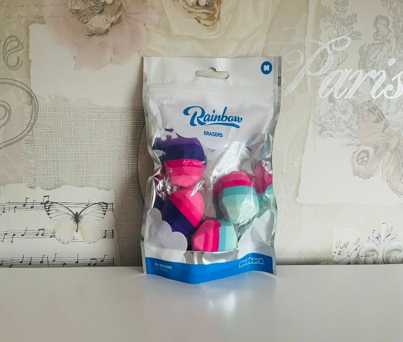 Mustard - rainbow erasers