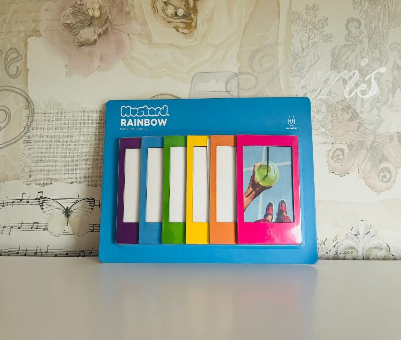 Mustard novelty rainbow magnetic frames