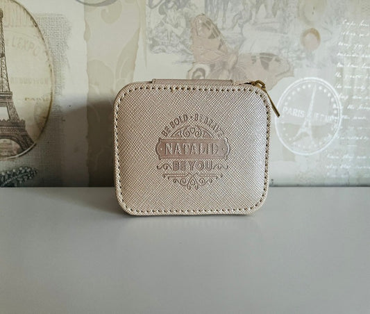 Personalised Jewellery box - be bold, be brave, be you Natalie (gold)