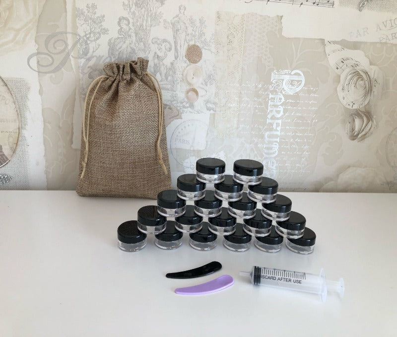 5ml sample pots - black (pack of 20)