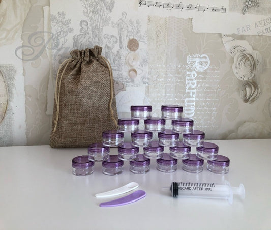 5ml sample pots - purple (pack of 20)