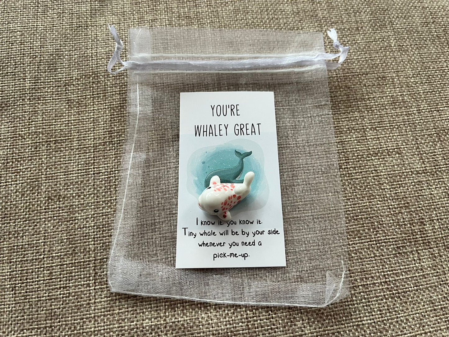 You're whaley great - motivational animal token