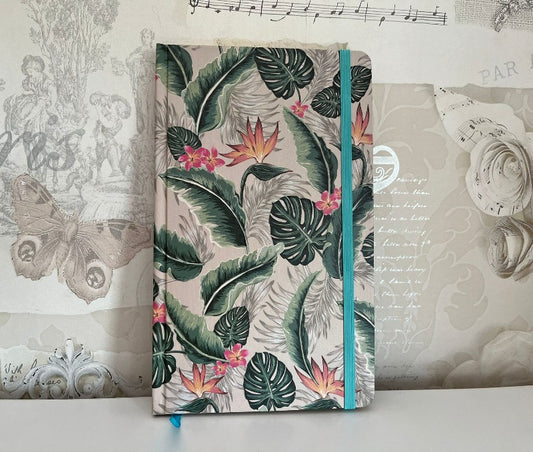 Beautiful tropical inspired luxury A5 notebook
