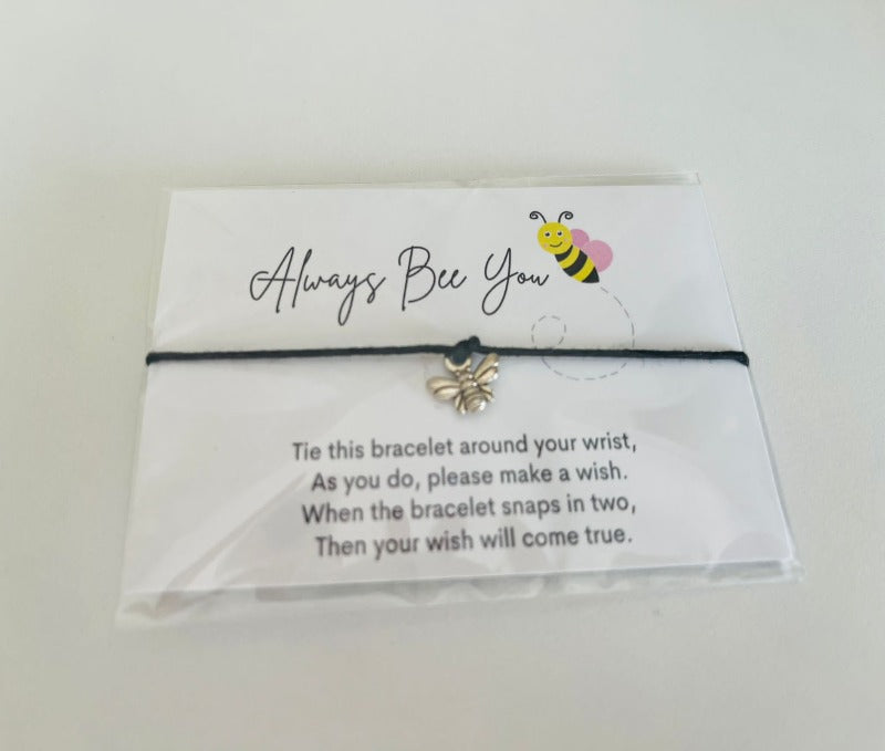 wish bracelet - always be you (white)