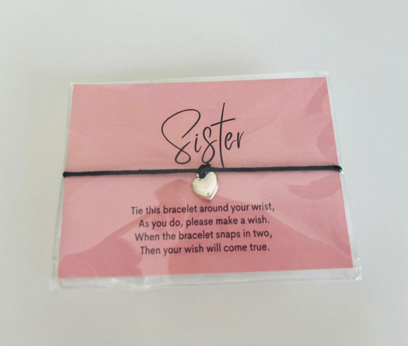 wish bracelet - sister