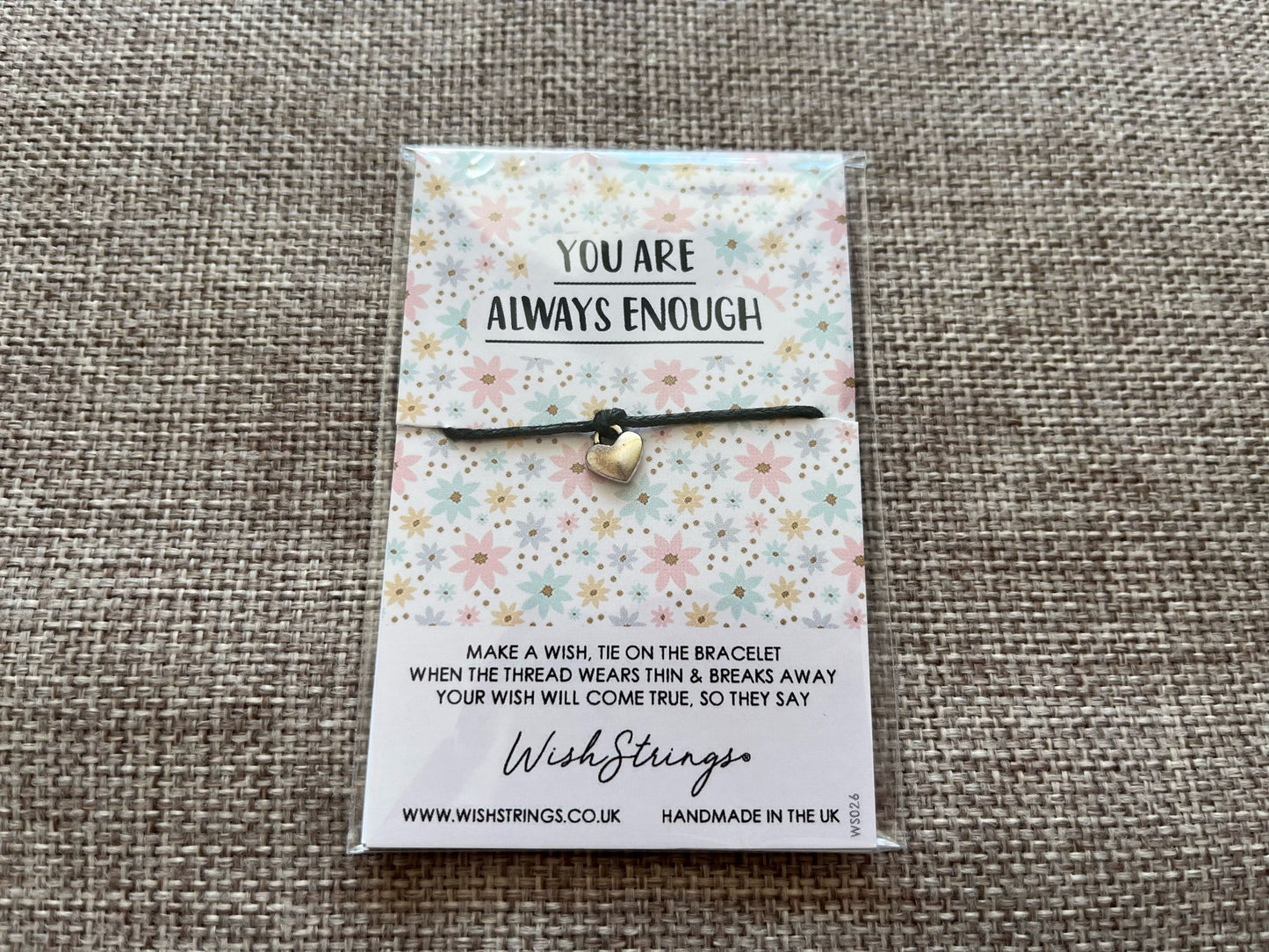 Wishstrings wish bracelet - you are always enough