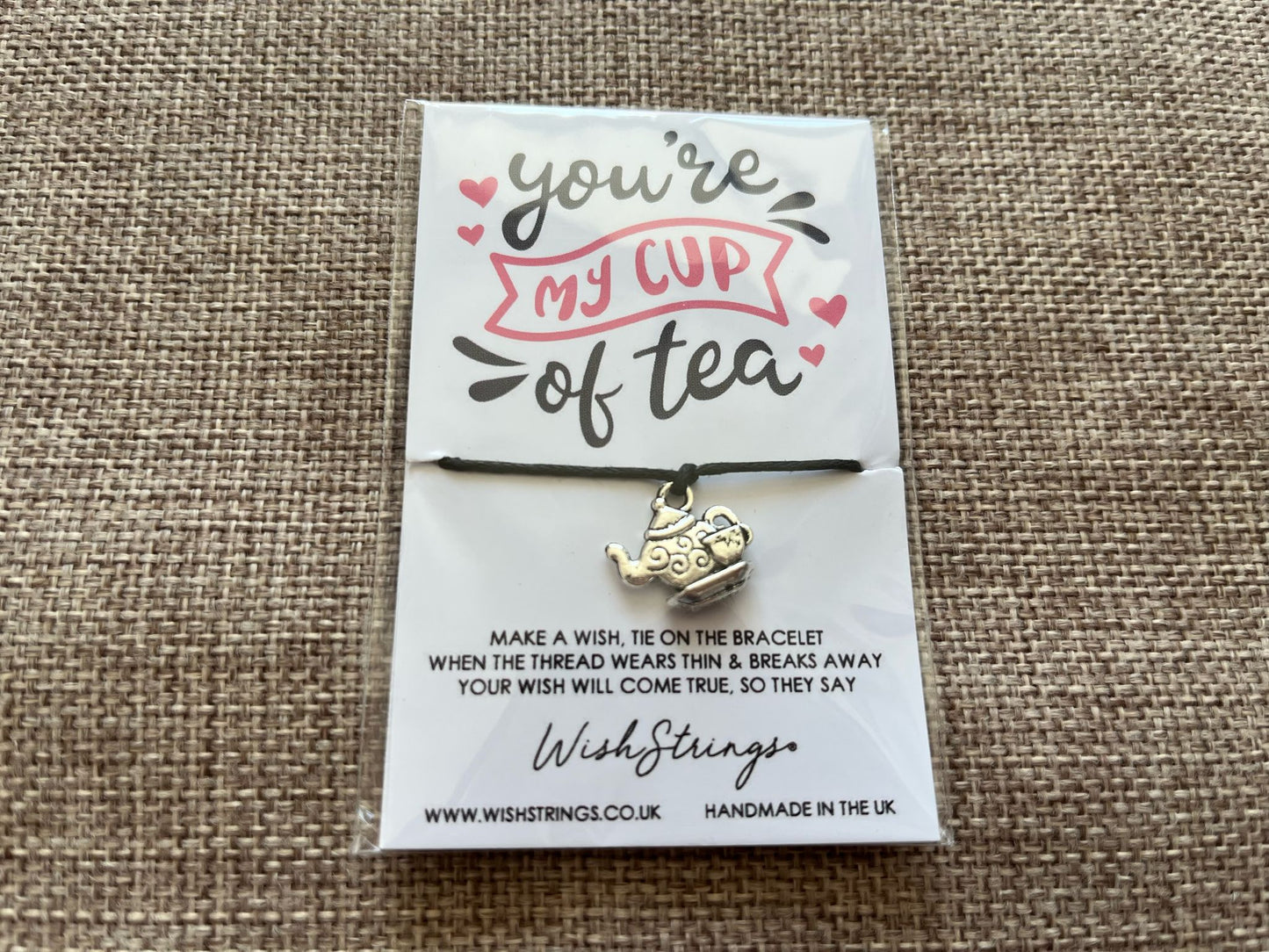 Wishstrings wish bracelet - you're my cup of tea