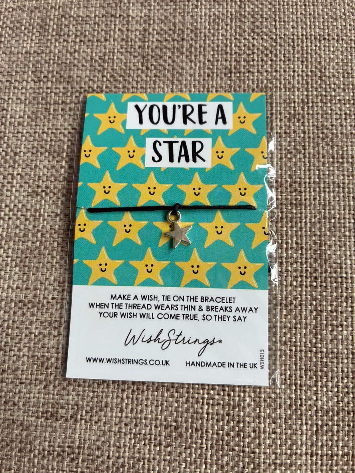 Wishstrings wish bracelet - you're a star