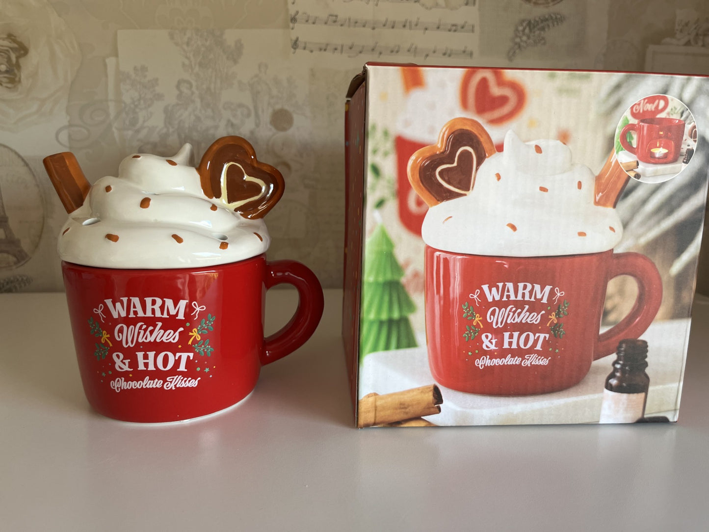 Hot Chocolate Mug Shaped Oil Burner