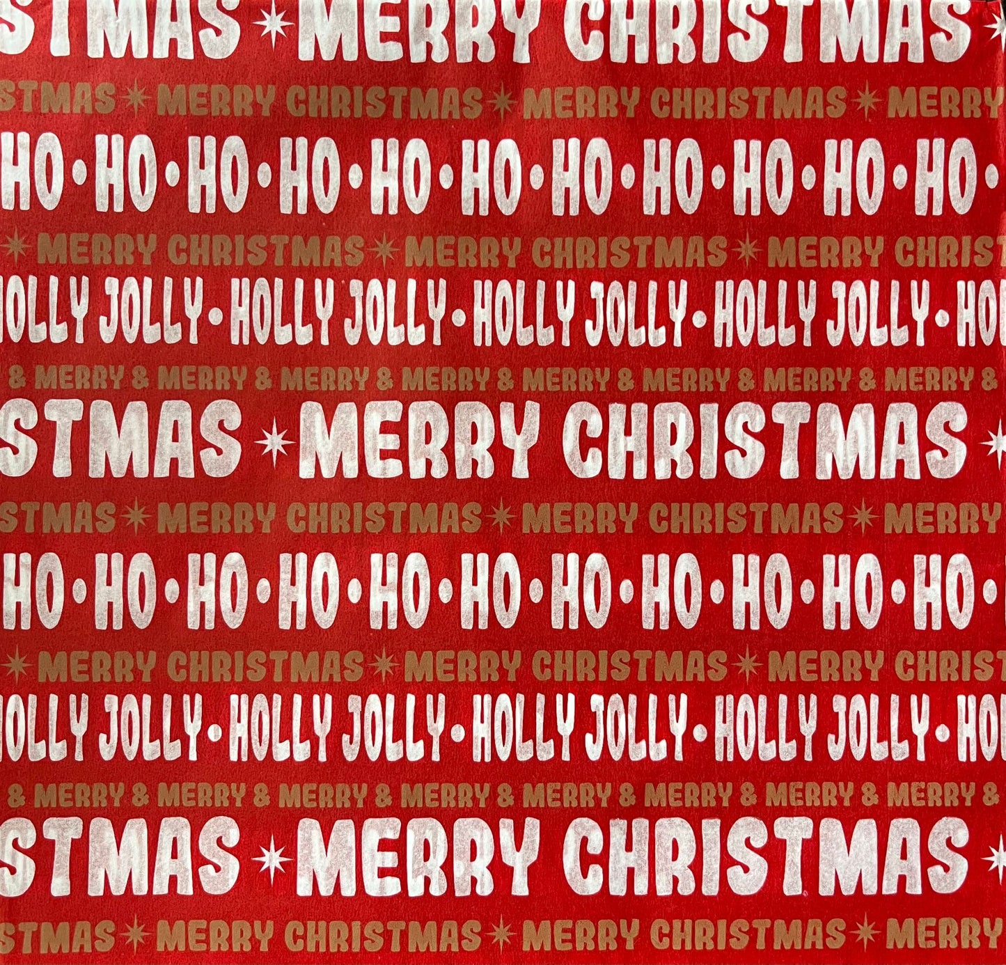Tissue paper - Christmas ho ho ho 50 x 50 cm - 25 sheets