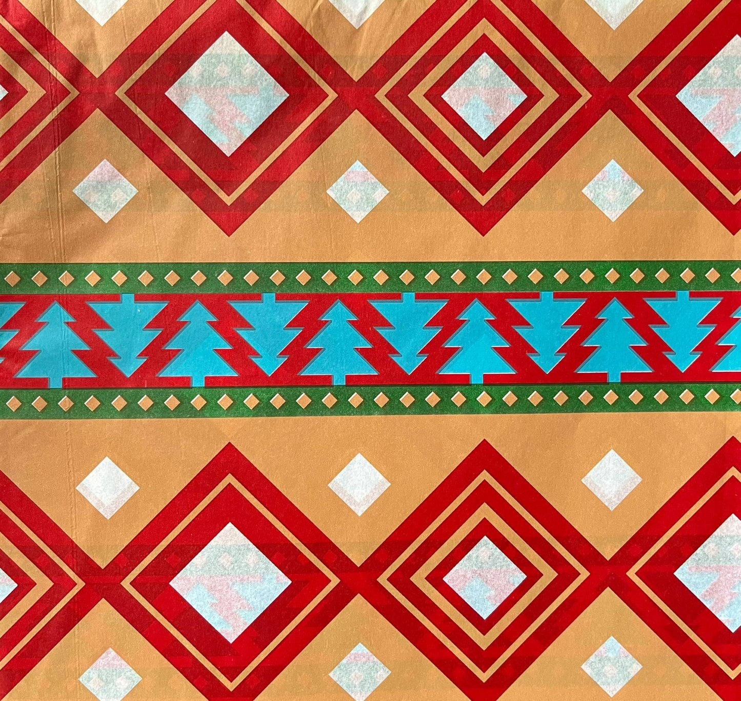 Tissue paper - geometric Christmas 50 x 50 cm - 25 sheets