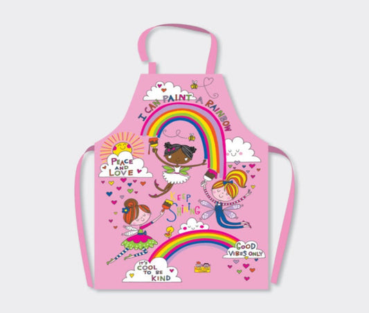 Children's rainbow apron by Rachel Ellen