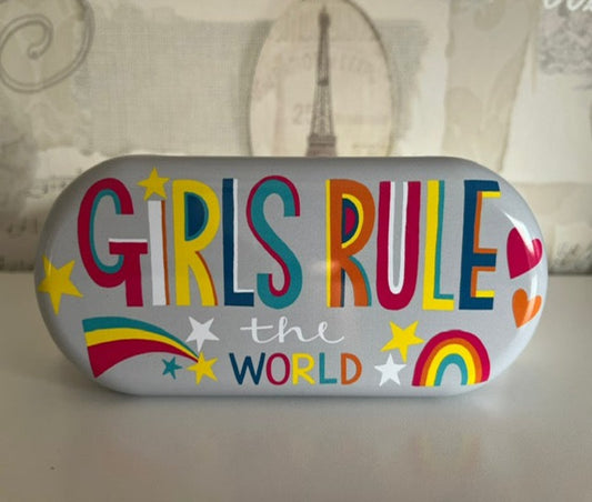 Glasses case - girls rule the world - by Rachel Ellen