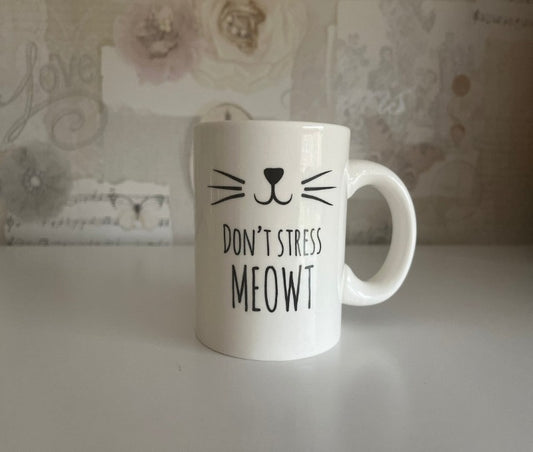 Sass & Belle don't stress meowt cat mug - 60% off