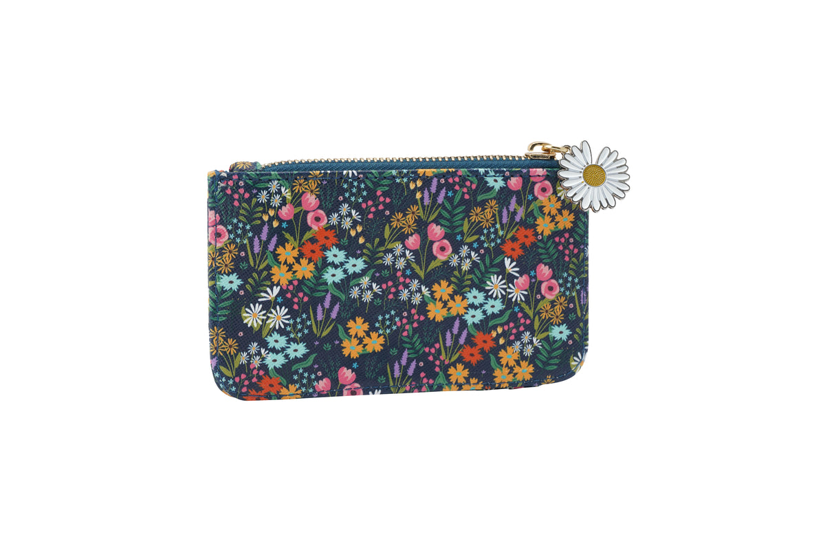 Floral coin purse and card holder.