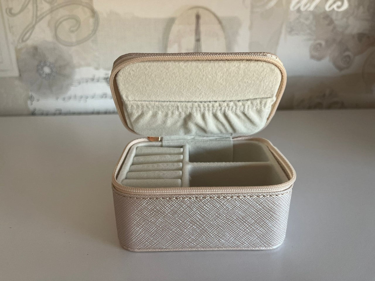 Personalised Jewellery box - dream big, work hard, make it happen Rebecca (silver)