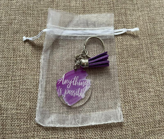 Motivational keyring - anything is possible