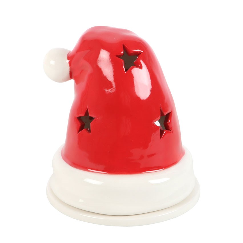 Santa hat tealight holder