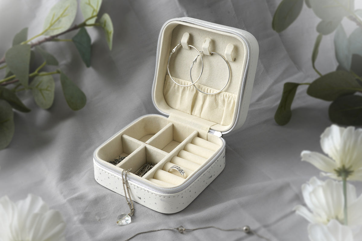 Shooting star design travel jewellery box