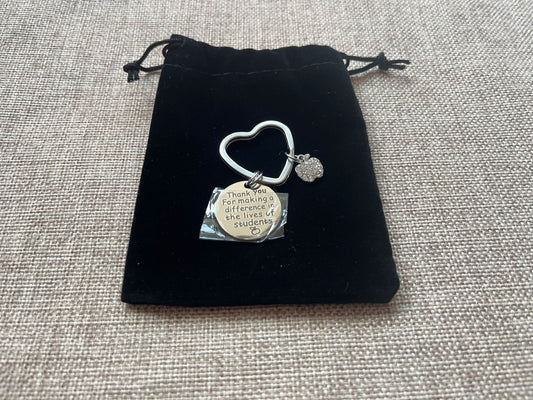 Teacher keyring - making a difference