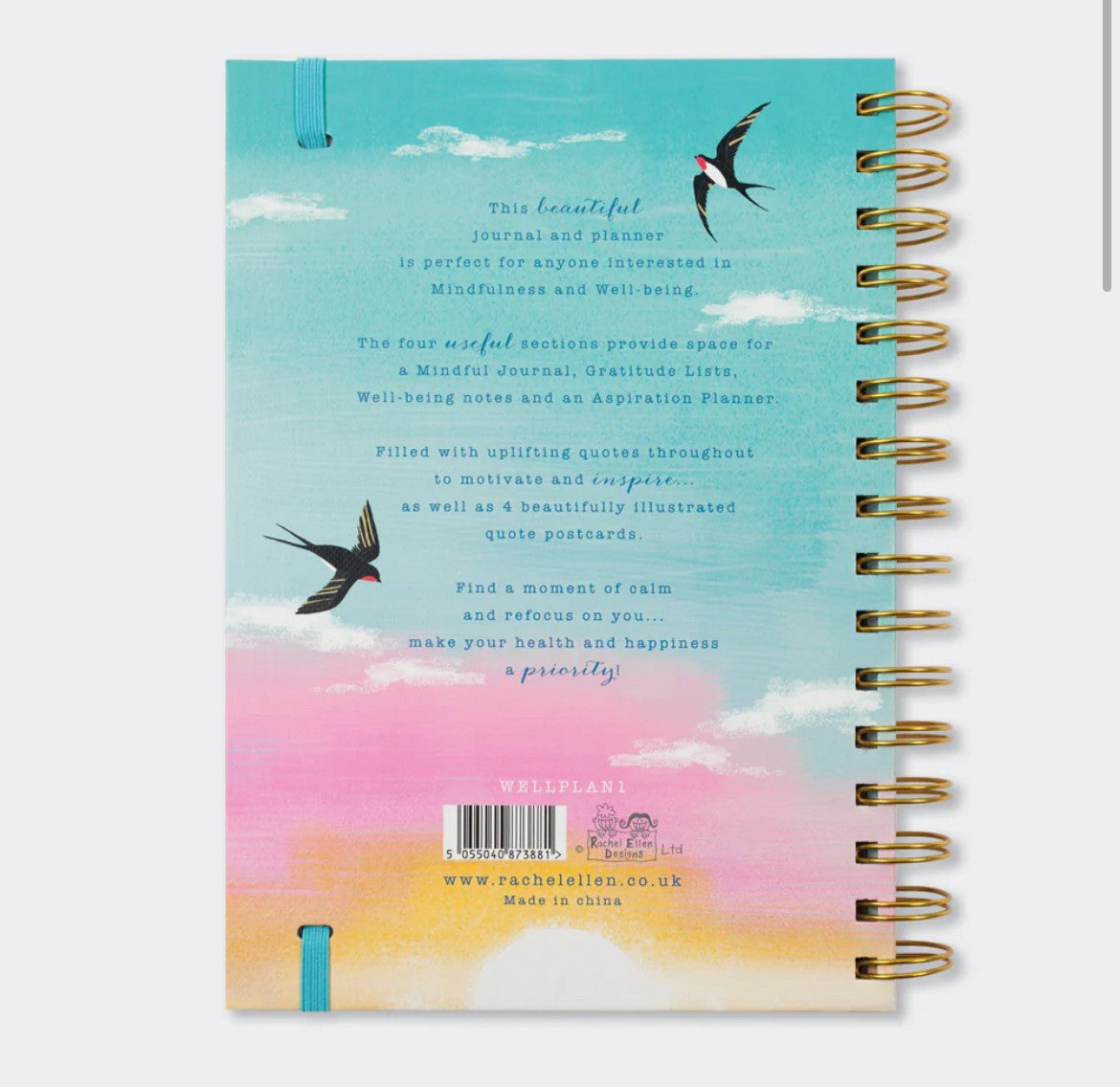 Beautiful Rachel Ellen well being planner journal