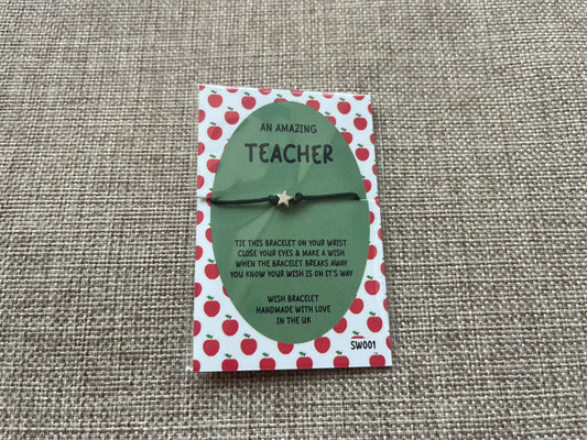 Wishstrings wish bracelet - an amazing teacher
