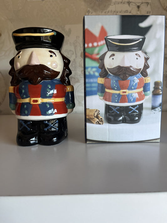 Nutcracker shaped wax or oil warmer