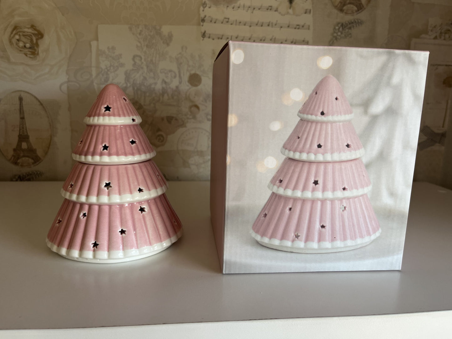 Pink Christmas Tree Oil Burner