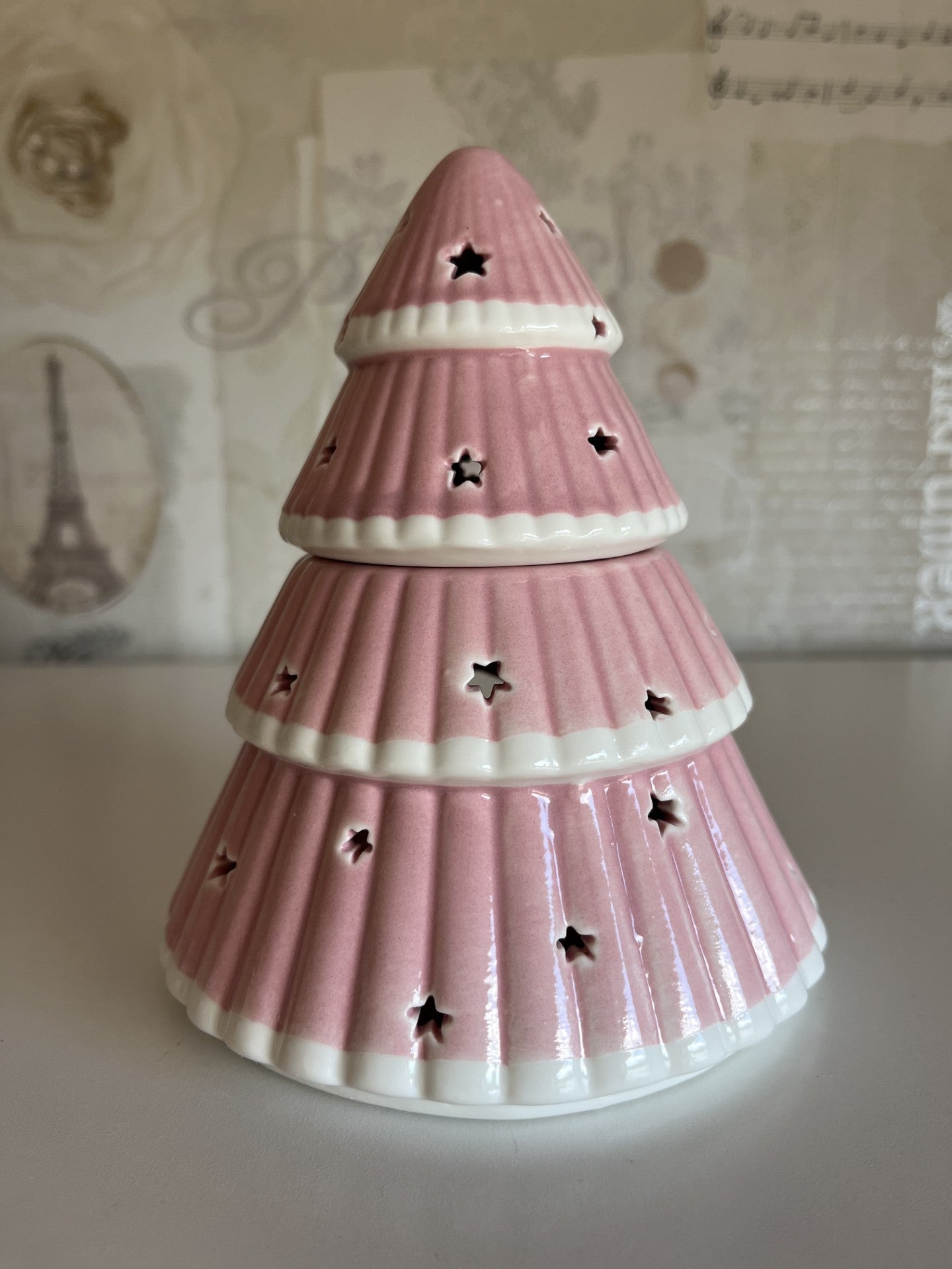 Pink Christmas Tree Oil Burner