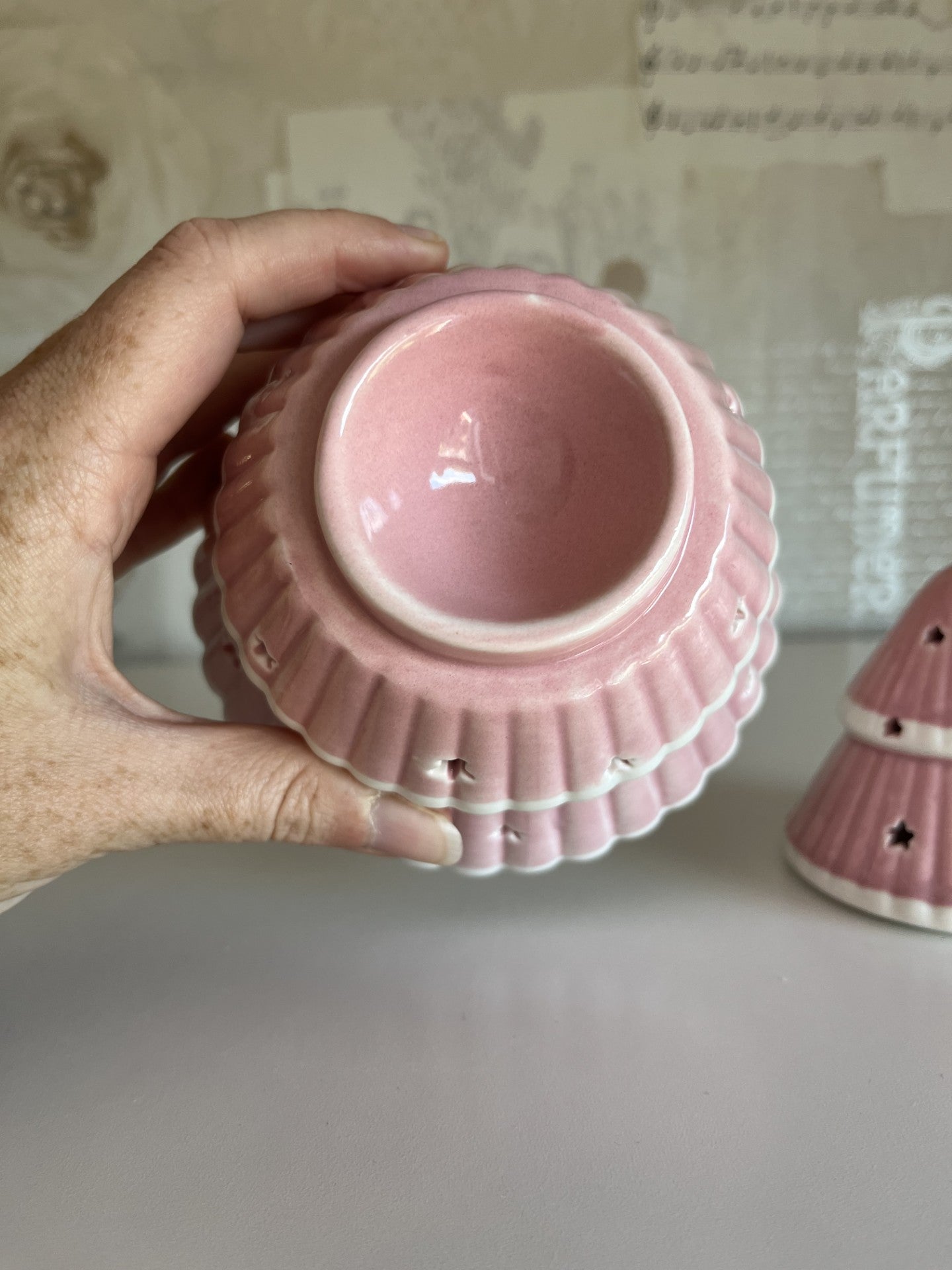 Pink Christmas Tree Oil Burner