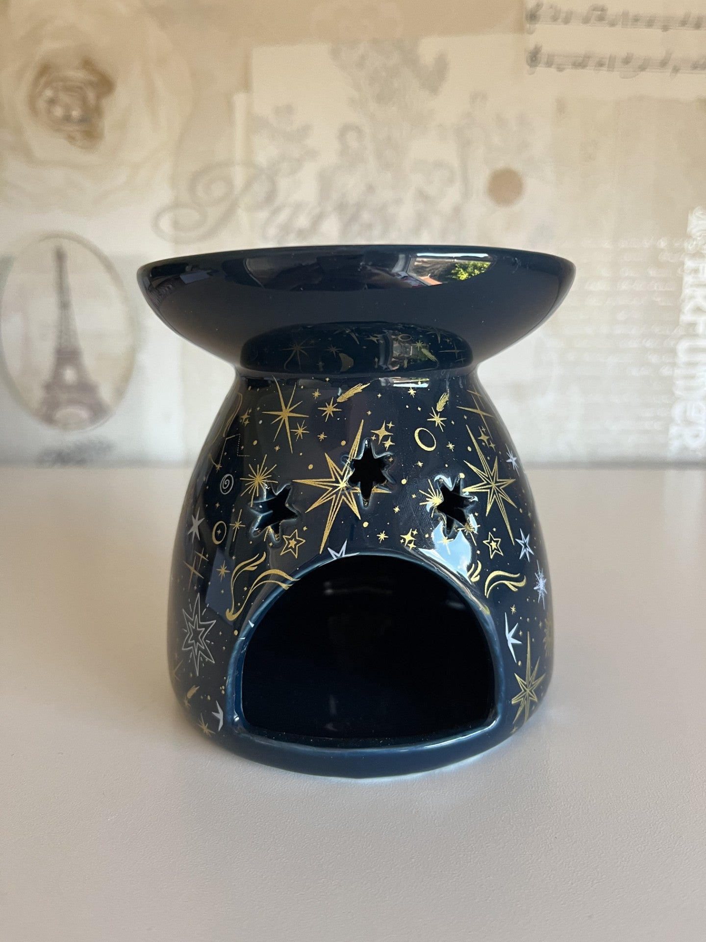 Blue starry night oil or wax warmer